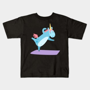 Unicorn Yoga- Kids T-Shirt